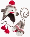 When she wants to monkey around outside, your little one will love keeping cozy in this silly monkey hat from MUK LUKS.