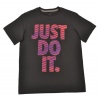 NIKE Boys' Just Do It T-shirt Dark Gray-Medium