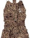 Baby Phat - Kids Girls 2-6X Baby Phat Printed Romper Dress,Khaki,2T