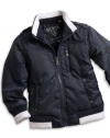 GUESS Kids Boys Little Boy Lightweight Union Jacket, NAVY (5/6)