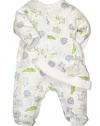 Little Me Baby-Boys Newborn Fun Safari Footie, Light Blue, 6 Months