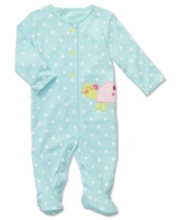 Cute and cozy footed sleeper by Carter's.