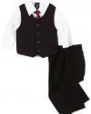 Nautica Dress Up Baby-boys Infant Vest Set, Black, 24 Months