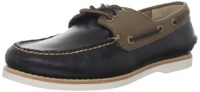 FRYE Men's Sully Boat Shoe,Black,10 M US