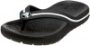 Crocs Crocband Flipswitch Sandal (Toddler/Little Kid),Black/White,10-11 M US Toddler