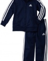 adidas Boys 2-7 Toddler Iconic Tricot Set, Navy, 4T