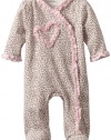 Little Me Baby-Girls Newborn Leopard Footie, Pink, 9 Months