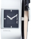 Fossil Women's JR9674 Black Leather Strap Black Analog Dial Watch