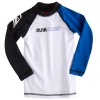 Quiksilver Outlaw Long Sleeve Rashguard White Black Classic Blue 3T