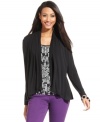 A layered look is so easy in Charter Club's top. Pair it with colored jeans for modern take on casual dressing!