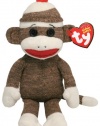 Ty Beanie Baby - Socks the Sock Monkey Brown