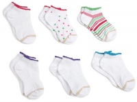 Gold Toe Girls 7-16 6 Pack Romp Liner socks