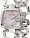 Gucci Women's YA125502 G-Gucci Small Diamond MOP Dial Steel Watch