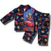 Cars Team Lightning McQueen Flannel Coat Style Pajama Set for Toddler Boys - 2T