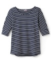 She'll love the fabulous feel of the banded dolman sleeves and striking stripes in Splendid's Breton top.