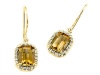 Genuine Citrine Earrings by Effy Collection® in 14 kt Yellow Gold LIFETIME WARRANTY