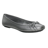 Jessica Simpson Leve Ballet Flat (Little Kid/Big Kid),Pewter,5 M US Big Kid