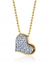 Alex Woo Little Princess Yellow Heart Pendant Necklace