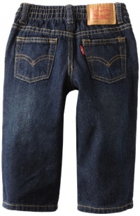 Levi's Baby Boys 526 Elastic W/B Loose Straight Jean, MIDNIGHT, 12 Months