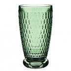 Since 1748, families the world over have turned to Villeroy & Boch for fine European porcelains. Today, they design a wealth of stemware to complement the Villeroy & Boch style. Boston Green is a heavy crystal glassware pattern with short stems. Boston Stemware also available in Clear, Blue, and Red. Also available are the double old fashioned glass and highball glass.