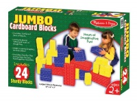 Melissa & Doug 24 Pc Basic Cardboard Blocks