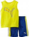 Puma - Kids Baby-Boys Infant Puma Cat Muscle Set, Yellow, 24