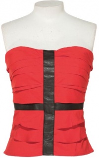 Rampage Juniors Strapless Top, Poppy, Small