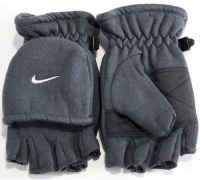 Nike Kids Boy's 4/7 Convertible Gloves (Anthracite)