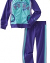 Puma - Kids Girls 2-6X Little Jacket And Pant Set, Purple, 6