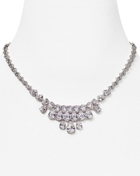 Designed to be flaunted front and center, this Nadri necklace is the most fabulous way to update last year's cocktail dress, plated in rhodium.