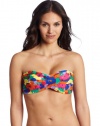 Shoshanna Women's Mediterranean Floral Twist Bandeau Top