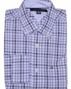 Tommy Hilfiger Men Long Sleeve Logo Plaid Shirt