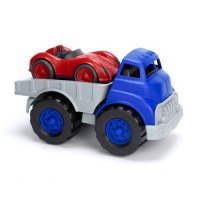 Green Toys Flatbed Truck and Race Car