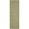 Safavieh Courtyard Collection CY2098-1E06 Olive and Natural Indoor/Outdoor Area Rug, 4-Feet by 5-Feet 7-Inch