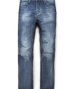 H.E. By Mango Men's Straight-Fit Robert Washed Jeans - Robert7