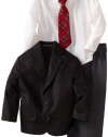 Nautica Dress Up Boys 2-7 4 Piece Suit Set, Black, 3T/3