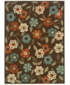 Landscape your floors -- indoors or out -- with this spring-fresh area rug from Sphinx. Featuring a pretty floral pattern made from soft and durable polypropylene that's tough, weather-resistant and easy to clean. (Clearance)