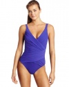 Gottex Women's Beach Goddess Surplice, Royal Purple, 44