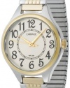 Carriage Women's C3C367 Two-Tone Round Case White Dial Two-Tone Expansion Band Watch