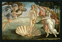 The Birth of Venus Framed with Gel Coated Finish by Sandro Botticelli Framed