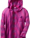 Splendid Girls 7-16 Chateaux Shadow Stripe Loose Knit Wrap, Very Berry, 12