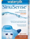 Waterpik SWN 260 Sinusense Neti Pot Includes 60 Soothing Saline Packs With Aloe Vera and Eucalyptus, Blue