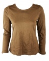 Charter Club Womens Basic Long Sleeve T Shirt Top