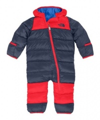 The North Face Lil' Snuggler Down Bunting - Infant Boys' Deep Water Blue/Fiery Red, 18M