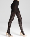 For wear-to-work style, dress up your legs in the classic plaid of these Lauren Ralph Lauren tights.