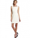 laundry BY SHELLI SEGAL Women's Chain Neck Ponte Dress, Warm White, 6