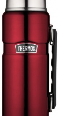 Thermos Stainless King 40-Ounce Beverage Bottle, Cranberry