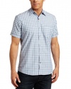 Van Heusen Men's Short Sleeve Studio Crossweaves Woven Shirt