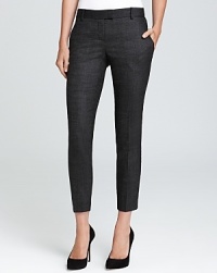 Share the love for your skinny jeans with this skinny-fit Theory pant--structured in a soft wool blend for a sleek, flattering go-to look this fall.