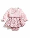 GUESS Bodysuit Dress and Jacket with Headband, PRINT (0/3M)